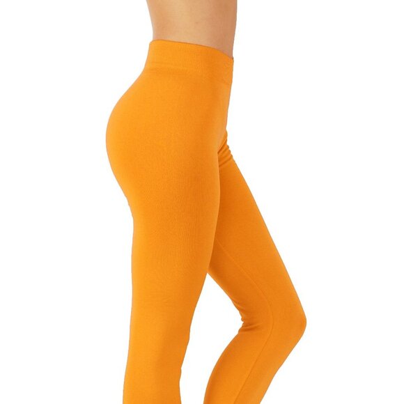 SEAMLESS Form Fitting Soft Fleece Leggings - Picture 1 of 5